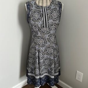 Maggy L Patterned Dress Size 8